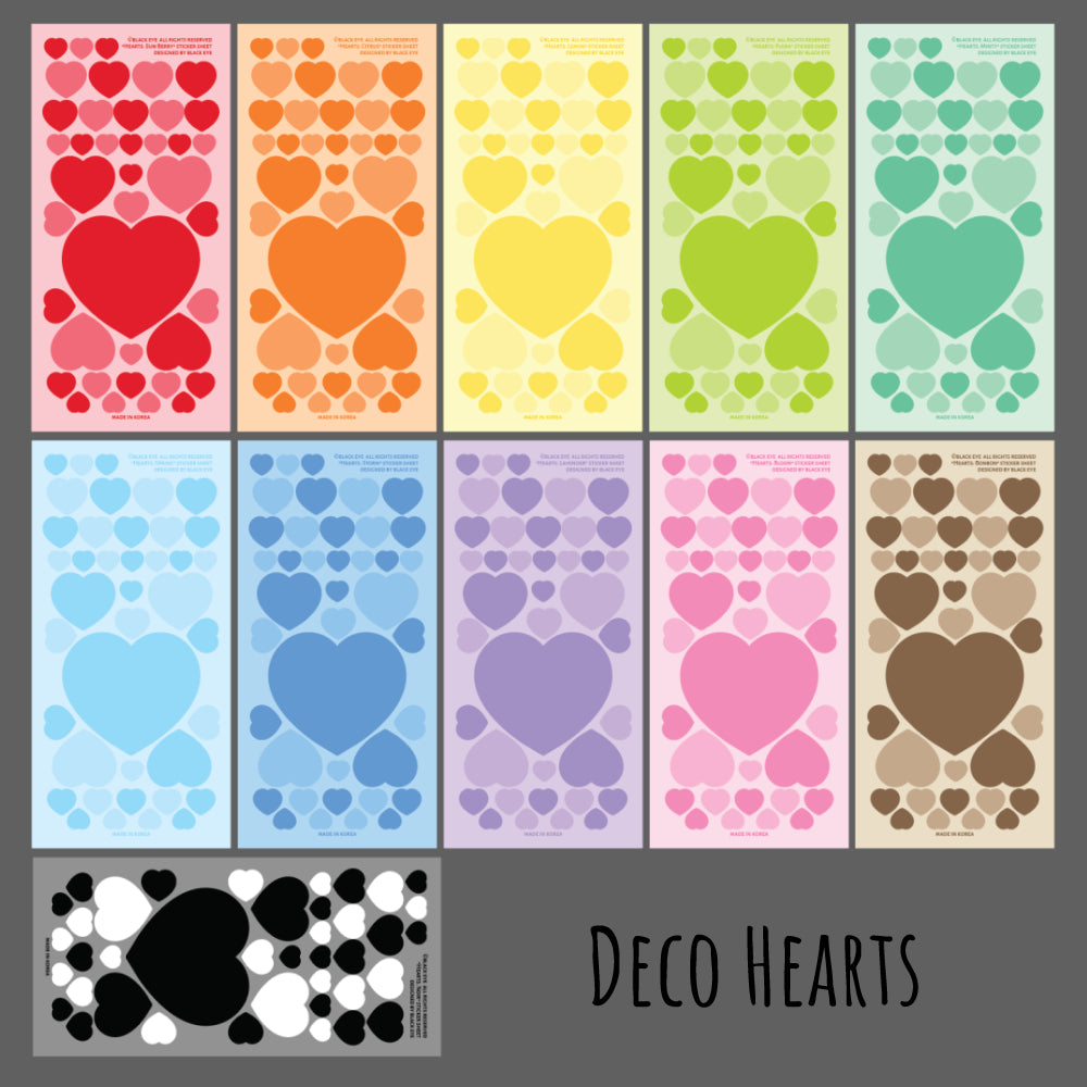 Deco Hearts Sticker Sheets