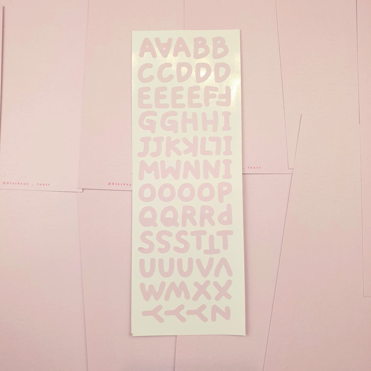 Gentle Breeze Alphabet Stickers (Pre-Order Restock)