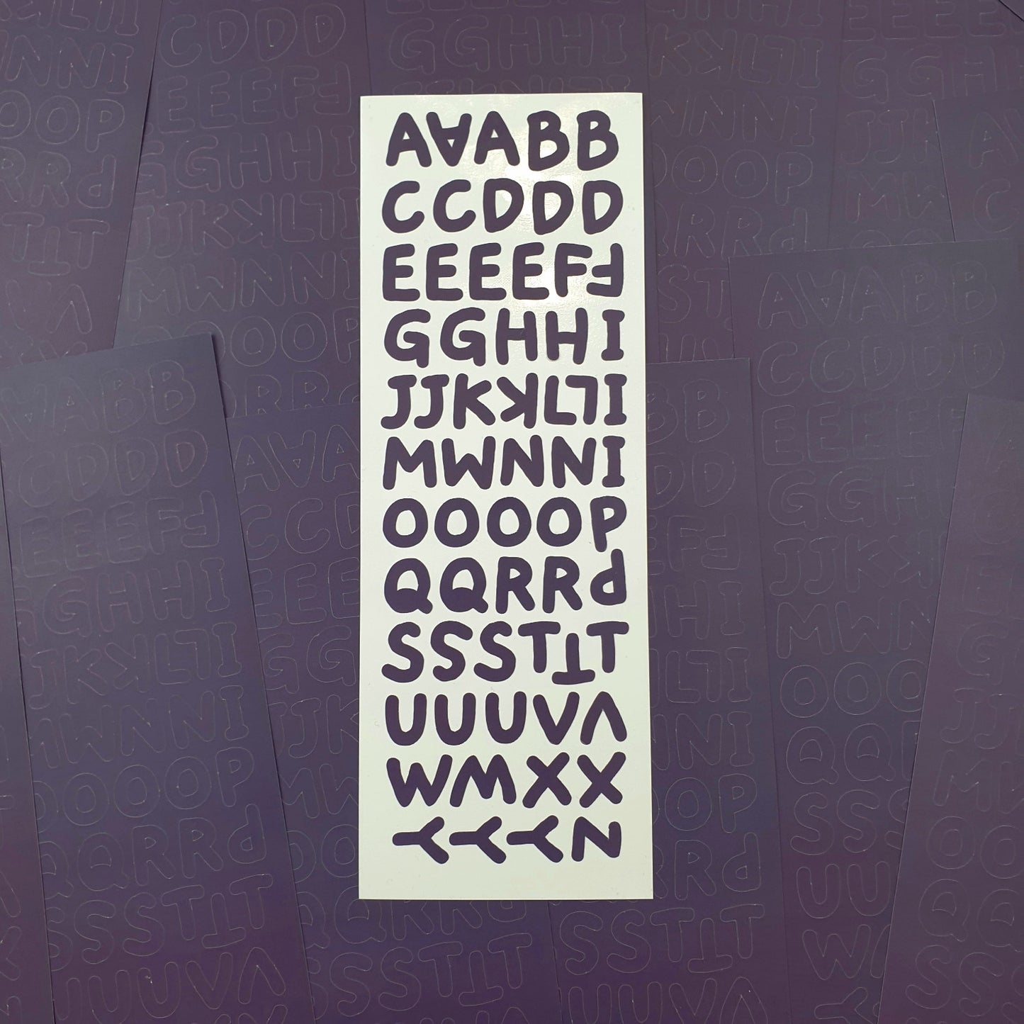 Retro Toy Alphabet Stickers