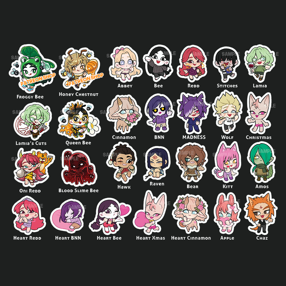 Original Character Stickers (Pre-Order Restock)