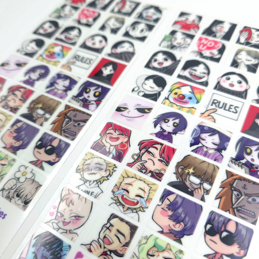 Twitch Emotes 01 Sticker Sheet