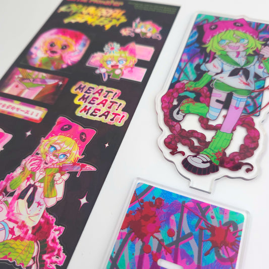 Yomiya Collab Standee+Sticker Bundle