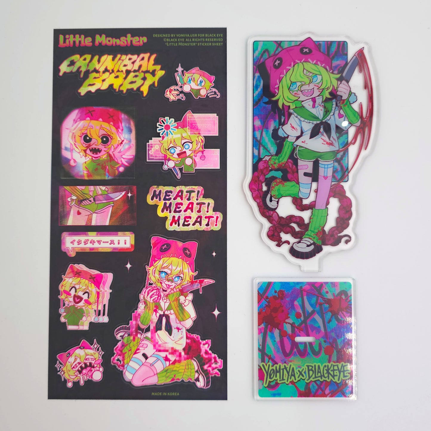 Yomiya Collab Standee+Sticker Bundle