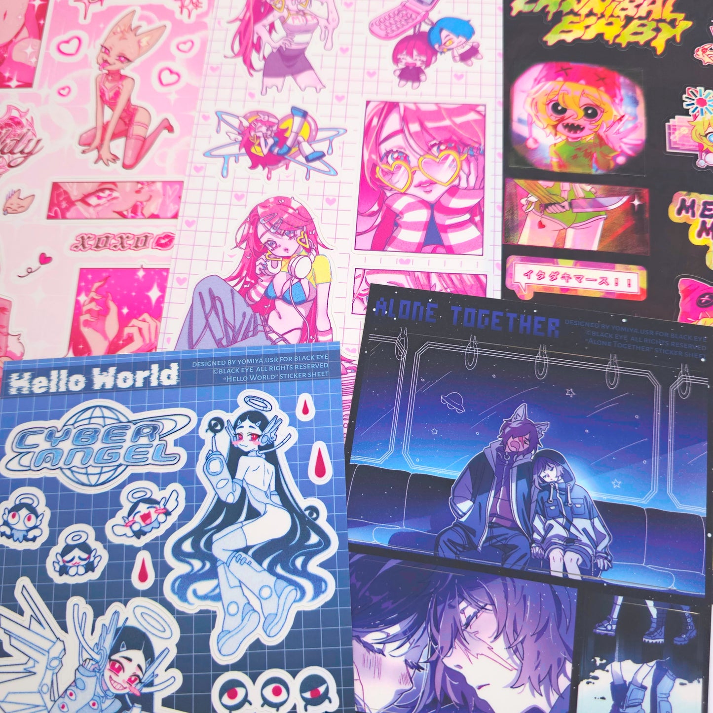 Yomiya Collab Sticker Sheet Bundle
