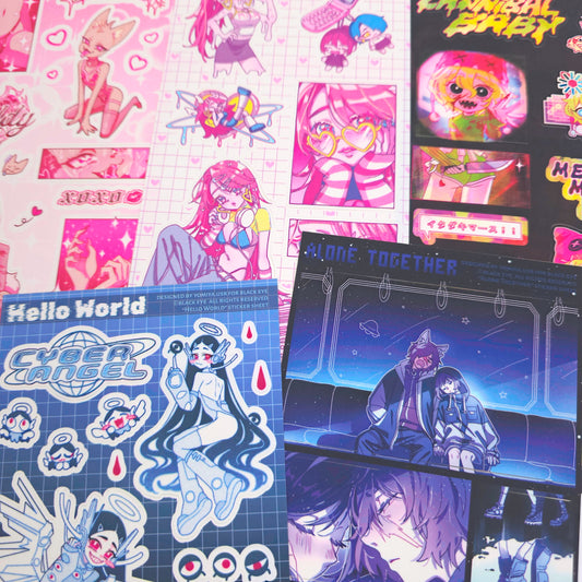 Yomiya Collab Sticker Sheet Bundle