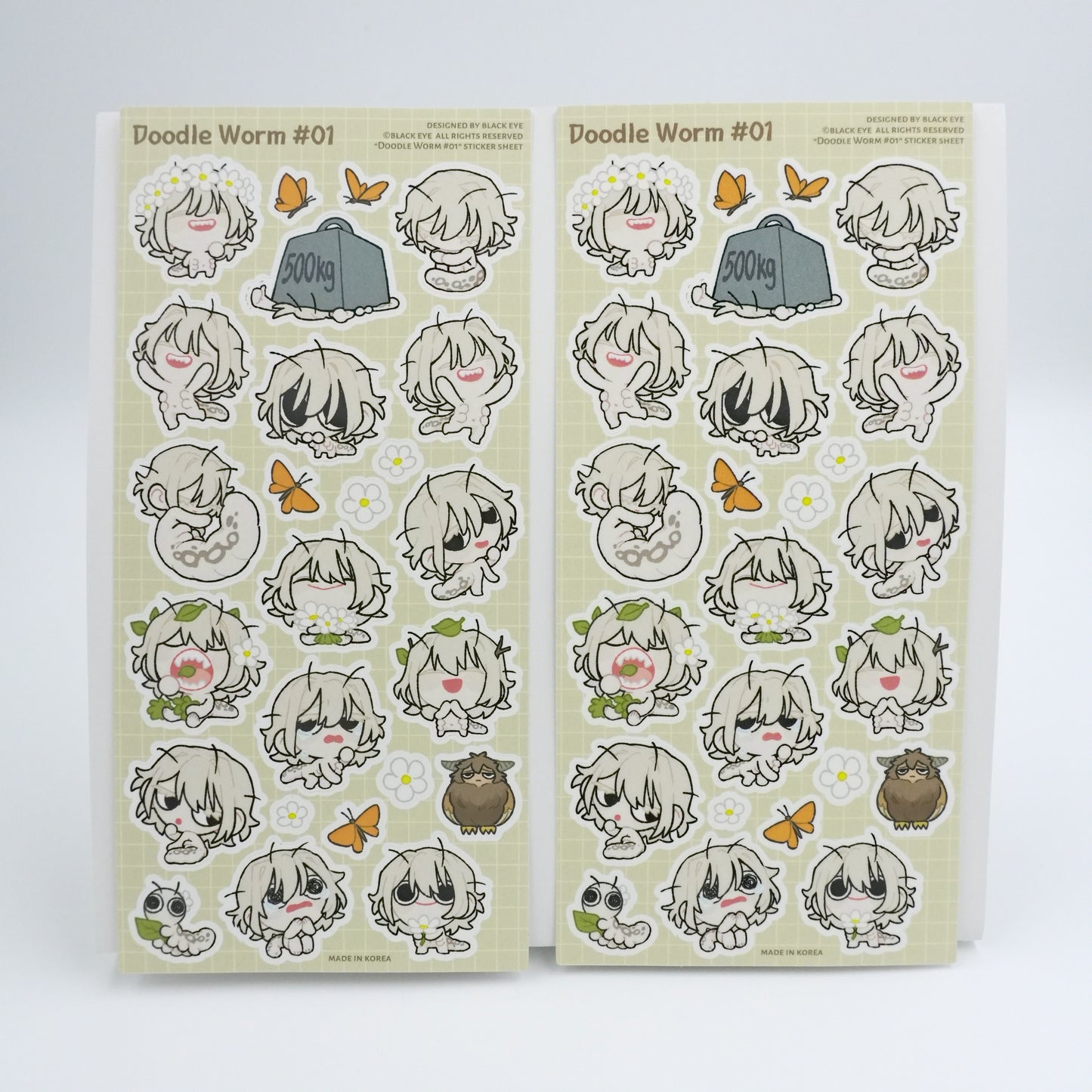 Doodle Worm #01 Sticker Sheet