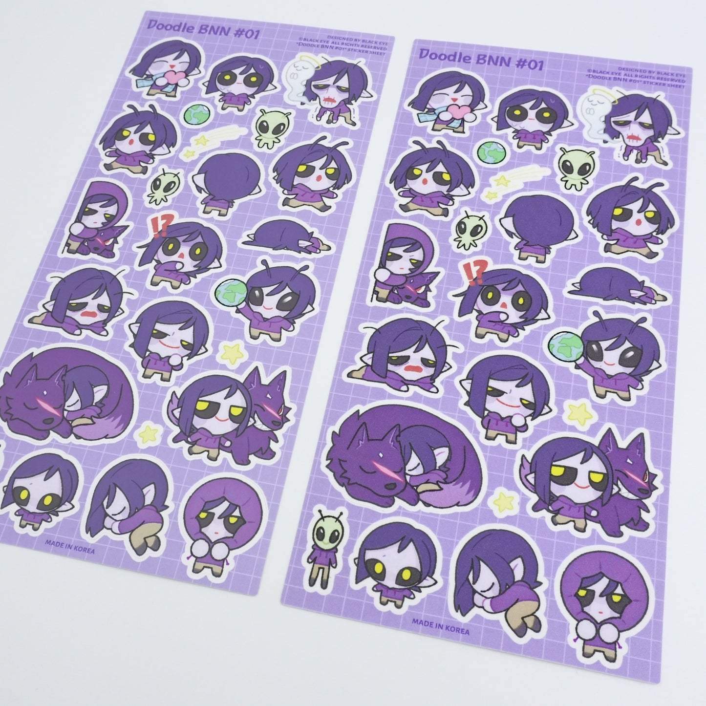 Doodle BNN #01 Sticker Sheet
