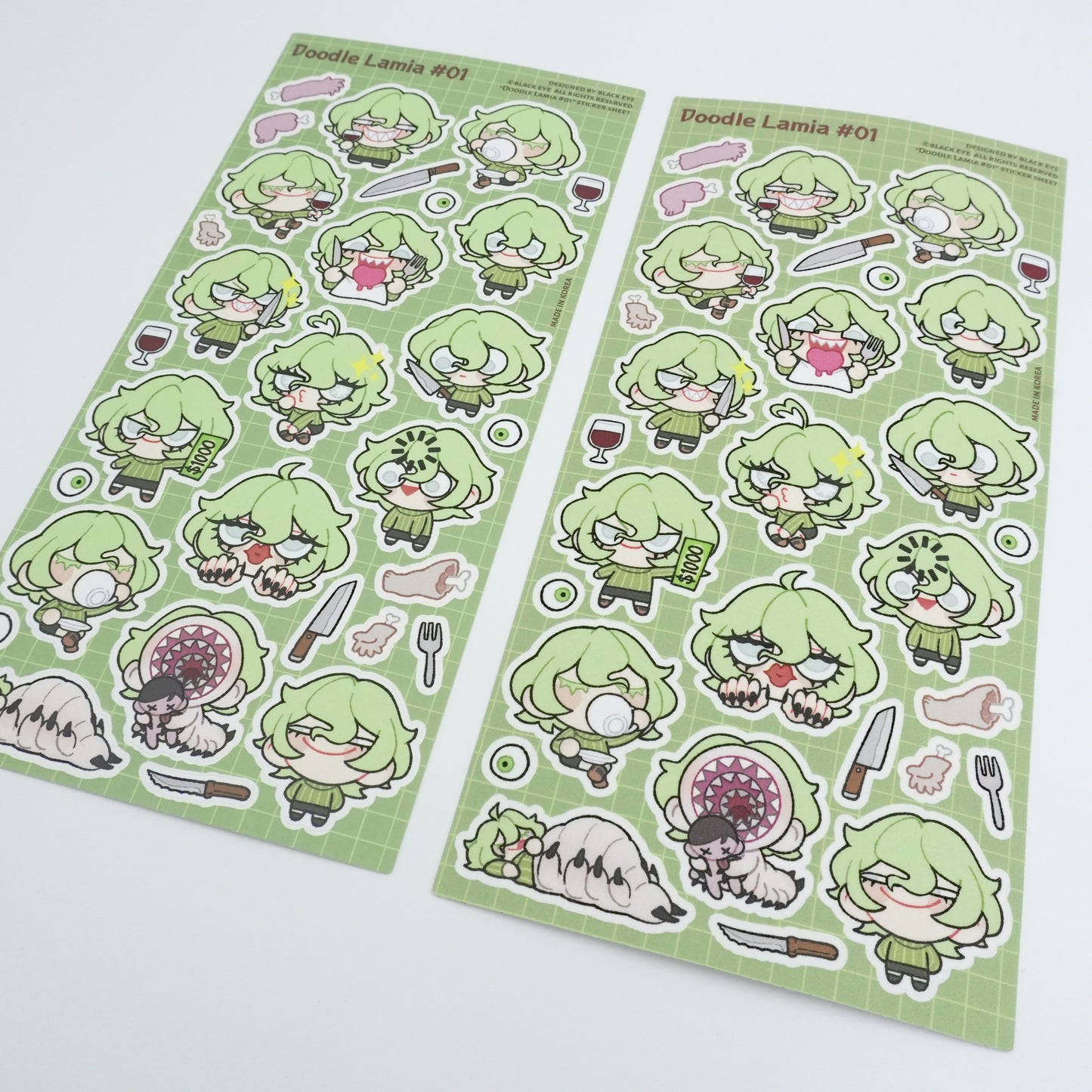 Doodle Lamia #01 Sticker Sheet