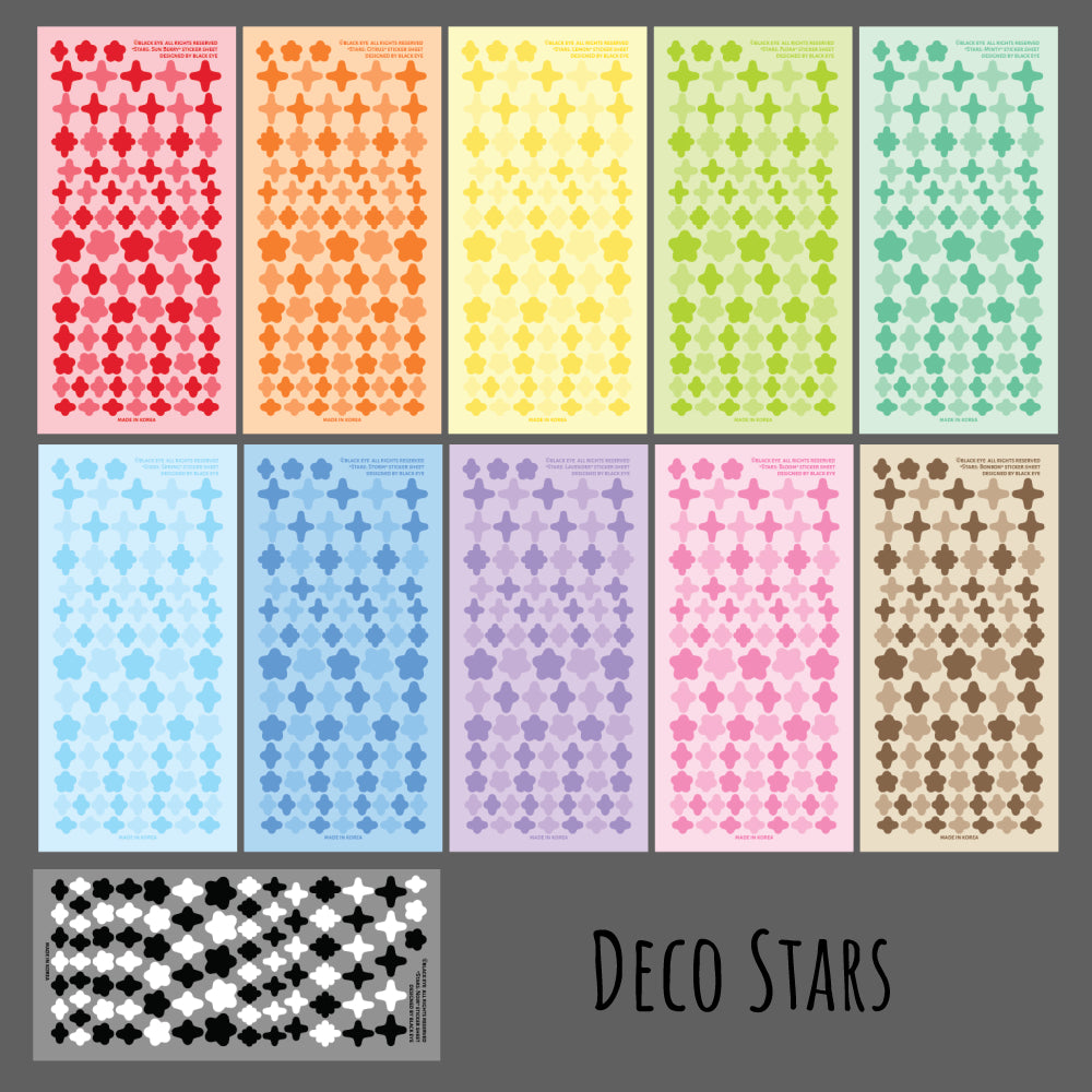 Deco Stars Sticker Sheets
