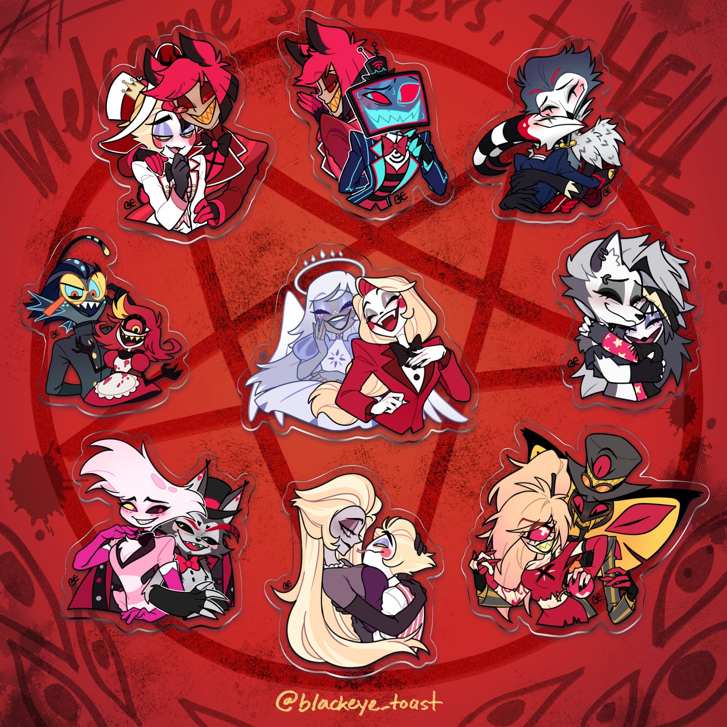Hellverse Pairings Acrylic Charms