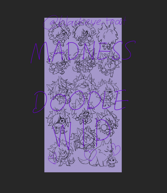 Doodle MADNESS #01 Sticker Sheet (Pre-Order)