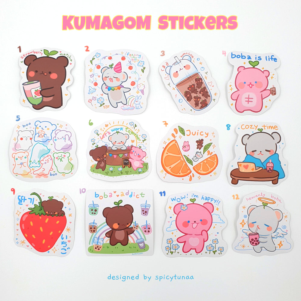 KUMAGOM Stickers