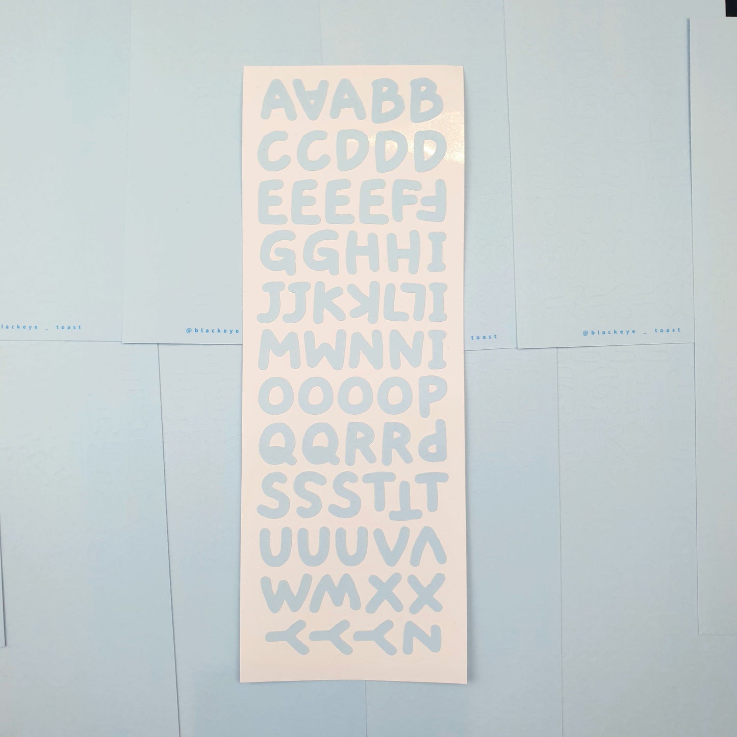 Gentle Breeze Alphabet Stickers